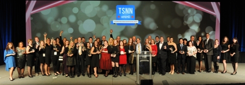 2014 TSNN Awards Winners on stage at the Cleveland Convention Center